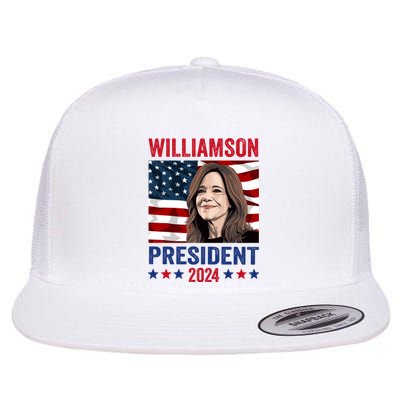 Marianne Williamson 2024 For President Election Campaign Flat Bill Trucker Hat