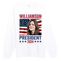 Marianne Williamson 2024 For President Election Campaign Premium Crewneck Sweatshirt