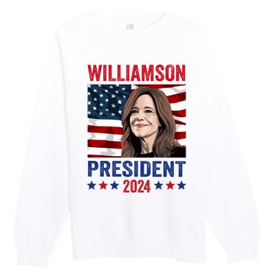 Marianne Williamson 2024 For President Election Campaign Premium Crewneck Sweatshirt