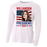 Marianne Williamson 2024 For President Election Campaign Cooling Performance Long Sleeve Crew