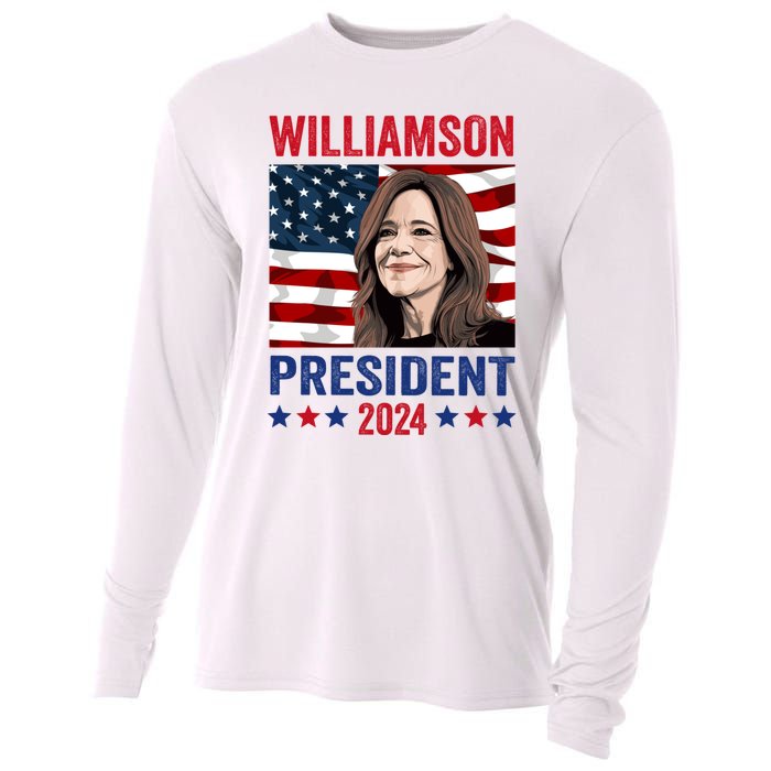 Marianne Williamson 2024 For President Election Campaign Cooling Performance Long Sleeve Crew