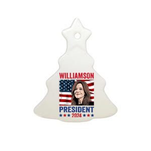 Marianne Williamson 2024 For President Election Campaign Ceramic Tree Ornament