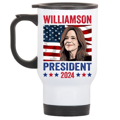 Marianne Williamson 2024 For President Election Campaign Stainless Steel Travel Mug