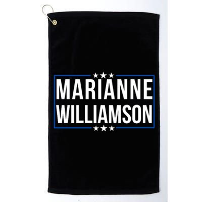 Marianne Williamson 2024 Presidential Election Williamson 2024 Platinum Collection Golf Towel