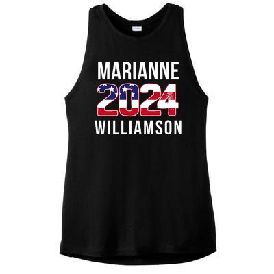 Marianne Williamson 2024 President Men Women Williamson 2024 Ladies PosiCharge Tri-Blend Wicking Tank