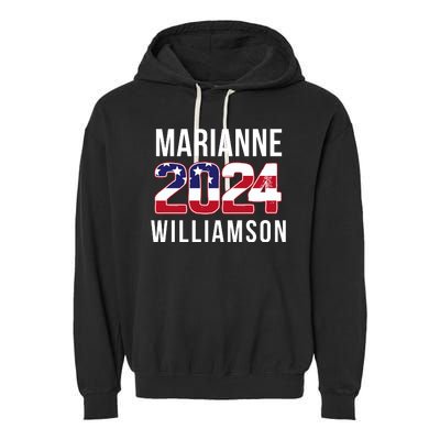 Marianne Williamson 2024 President Men Women Williamson 2024 Garment-Dyed Fleece Hoodie