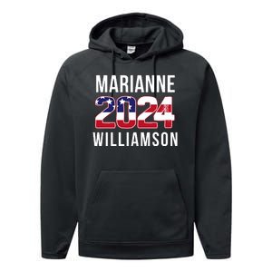 Marianne Williamson 2024 President Men Women Williamson 2024 Performance Fleece Hoodie