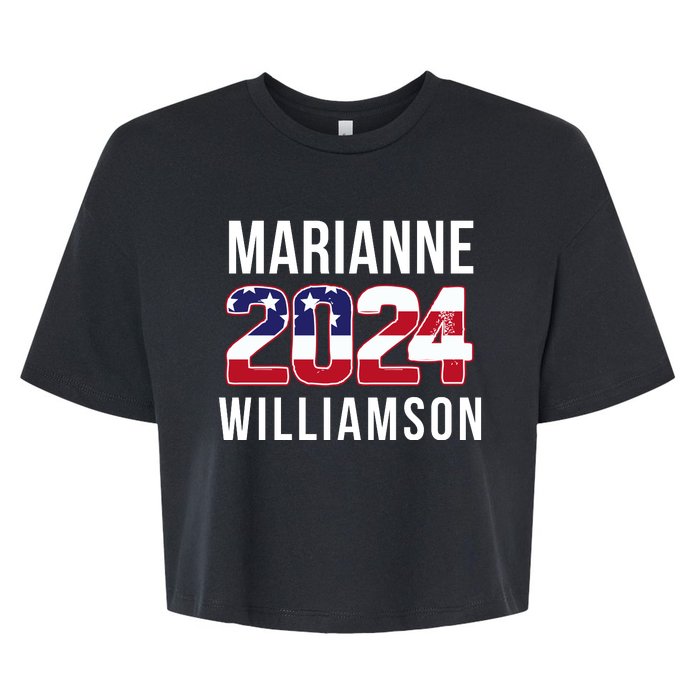 Marianne Williamson 2024 President Men Women Williamson 2024 Bella+Canvas Jersey Crop Tee