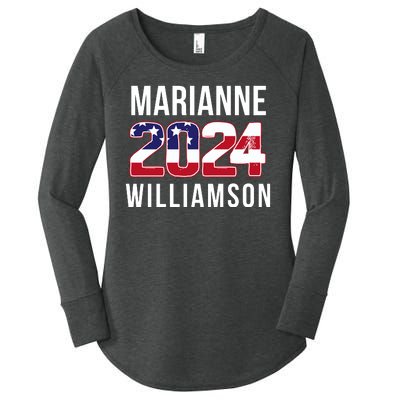 Marianne Williamson 2024 President Men Women Williamson 2024 Women's Perfect Tri Tunic Long Sleeve Shirt