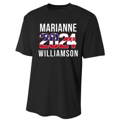 Marianne Williamson 2024 President Men Women Williamson 2024 Performance Sprint T-Shirt