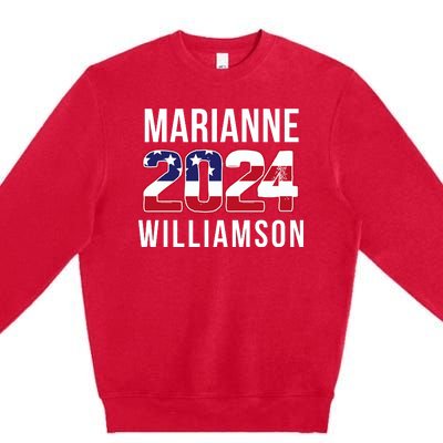 Marianne Williamson 2024 President Men Women Williamson 2024 Premium Crewneck Sweatshirt