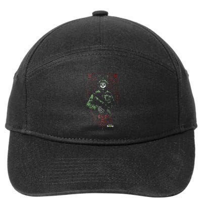 Modern Warfare 2 Ghost Playing Card Portrait 7-Panel Snapback Hat