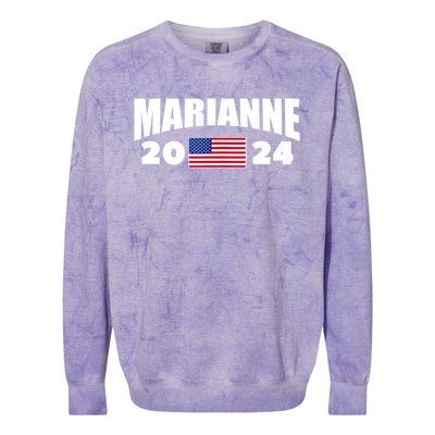 Marianne Williamson 2024 For President Election Colorblast Crewneck Sweatshirt