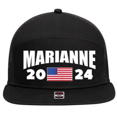 Marianne Williamson 2024 For President Election 7 Panel Mesh Trucker Snapback Hat