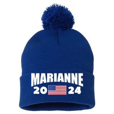 Marianne Williamson 2024 For President Election Pom Pom 12in Knit Beanie