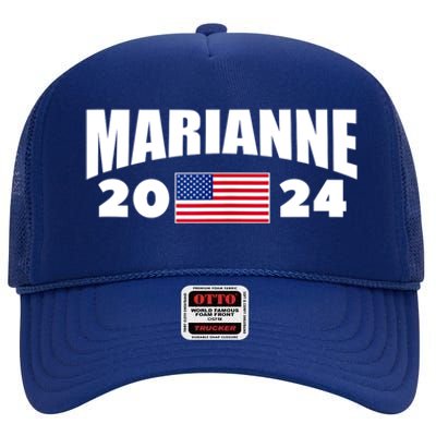 Marianne Williamson 2024 For President Election High Crown Mesh Back Trucker Hat