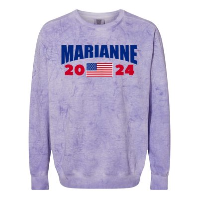 Marianne Williamson 2024 For President Election Colorblast Crewneck Sweatshirt