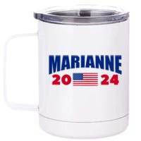 Marianne Williamson 2024 For President Election 12 oz Stainless Steel Tumbler Cup