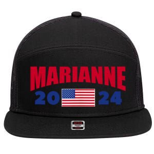 Marianne Williamson 2024 For President Election 7 Panel Mesh Trucker Snapback Hat