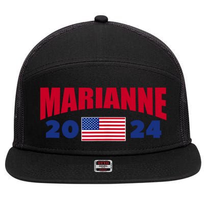 Marianne Williamson 2024 For President Election 7 Panel Mesh Trucker Snapback Hat
