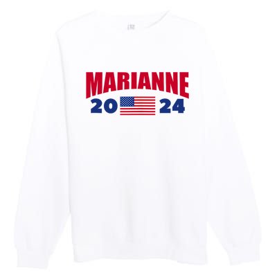 Marianne Williamson 2024 For President Election Premium Crewneck Sweatshirt