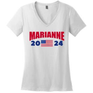 Marianne Williamson 2024 For President Election Women's V-Neck T-Shirt