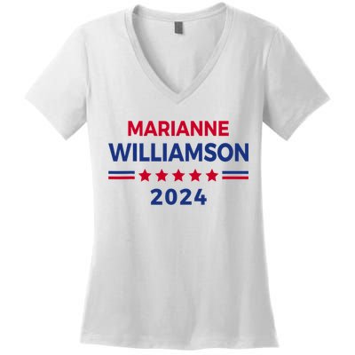 Marianne Williamson 2024 For President Election Women's V-Neck T-Shirt