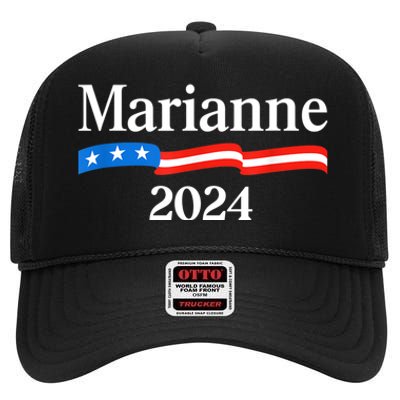 Marianne Williamson 2024 For President Election High Crown Mesh Back Trucker Hat