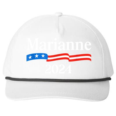 Marianne Williamson 2024 For President Election Snapback Five-Panel Rope Hat