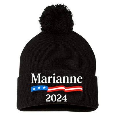 Marianne Williamson 2024 For President Election Pom Pom 12in Knit Beanie