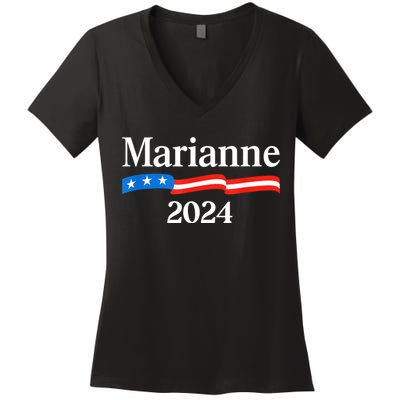 Marianne Williamson 2024 For President Election Women's V-Neck T-Shirt