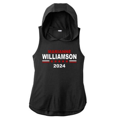 Marianne Williamson 2024 Election Ladies PosiCharge Tri-Blend Wicking Draft Hoodie Tank