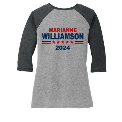 Marianne Williamson 2024 Election Women's Tri-Blend 3/4-Sleeve Raglan Shirt