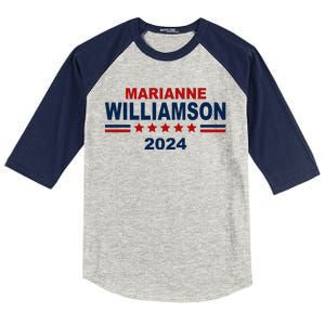 Marianne Williamson 2024 Election Kids Colorblock Raglan Jersey