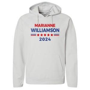 Marianne Williamson 2024 For President Election Campaign Performance Fleece Hoodie