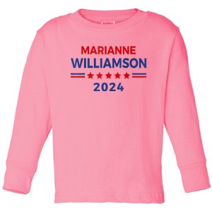 Marianne Williamson 2024 For President Election Campaign Toddler Long Sleeve Shirt