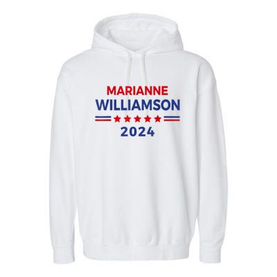 Marianne Williamson 2024 For President Election Campaign Garment-Dyed Fleece Hoodie