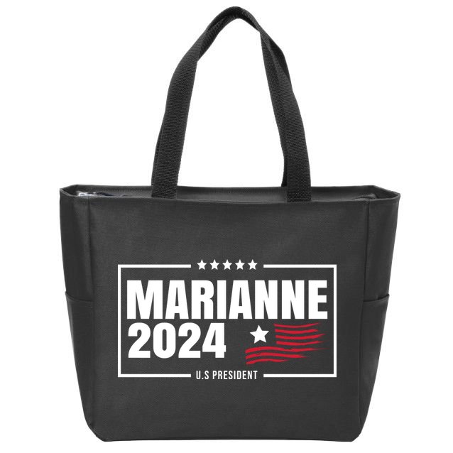 Marianne Williamson 2024 US President Zip Tote Bag