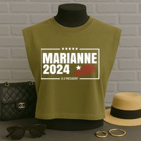 Marianne Williamson 2024 US President Garment-Dyed Women's Muscle Tee