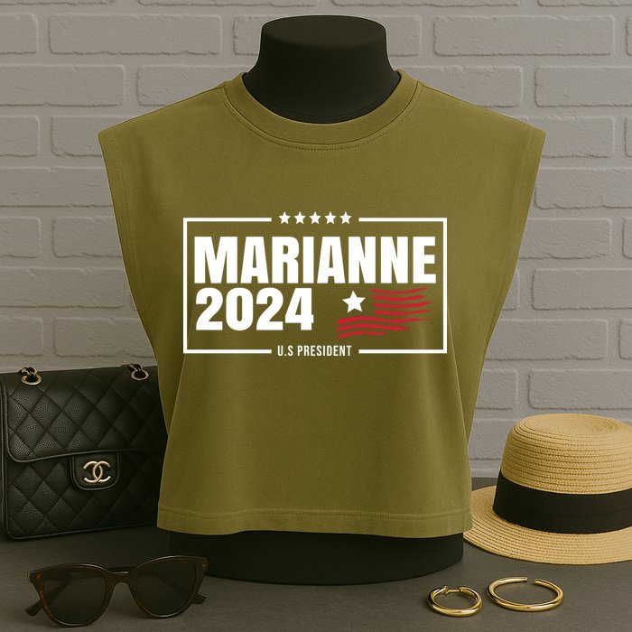 Marianne Williamson 2024 US President Garment-Dyed Women's Muscle Tee