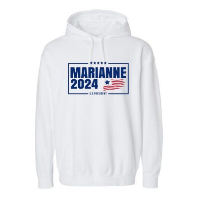 Marianne Williamson 2024 US President Garment-Dyed Fleece Hoodie