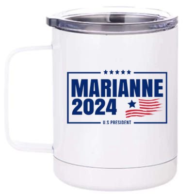 Marianne Williamson 2024 US President 12 oz Stainless Steel Tumbler Cup