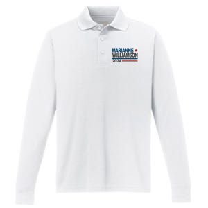 Marianne Williamson 2024 Political Performance Long Sleeve Polo