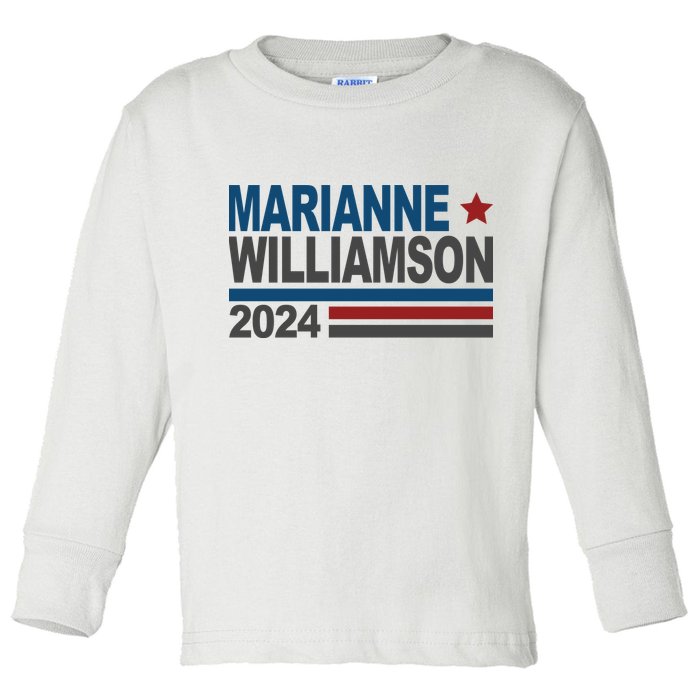 Marianne Williamson 2024 Political Toddler Long Sleeve Shirt