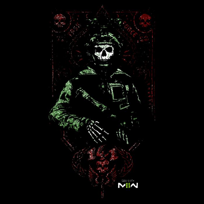 Modern Warfare 2 Ghost Playing Card Portrait City Backpack
