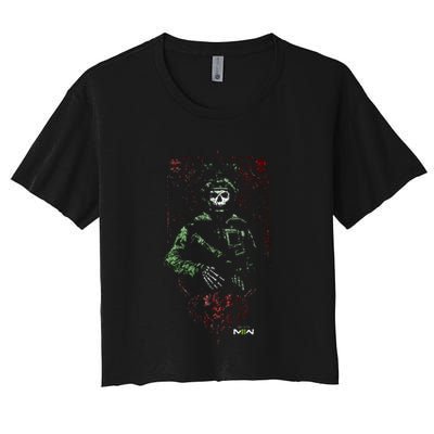 Modern Warfare 2 Ghost Playing Card Portrait Crop Top