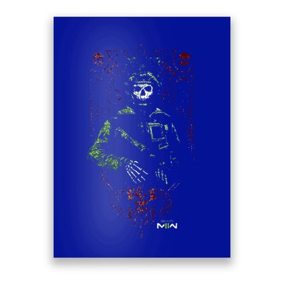 Modern Warfare 2 Ghost Playing Card Portrait Poster