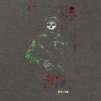 Modern Warfare 2 Ghost Playing Card Portrait Cotton Canvas Backpack