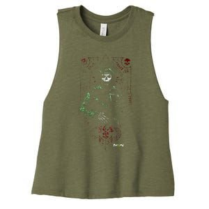 Modern Warfare 2 Ghost Playing Card Portrait Women's Racerback Cropped Tank