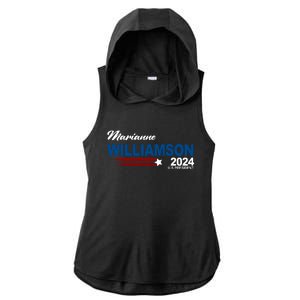 Marianne Williamson 2024 US President Election Ladies PosiCharge Tri-Blend Wicking Draft Hoodie Tank